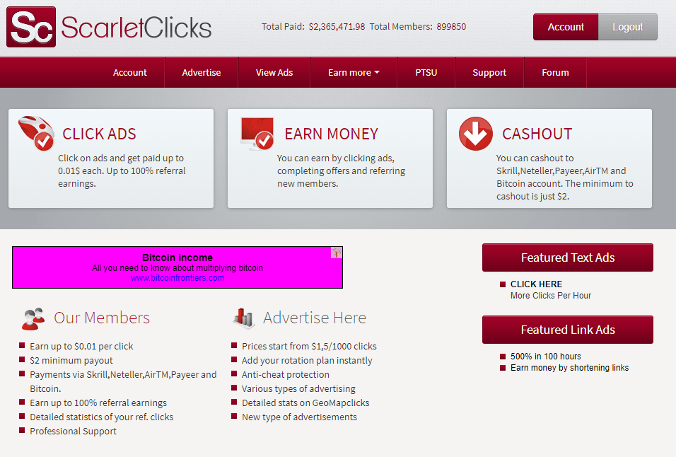 How Much Can I Earn in Scarlet Clicks