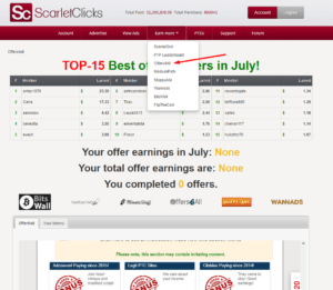 scarelt clicks earn on offers