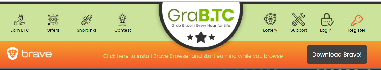 earn free bitcoin daily with grabtc