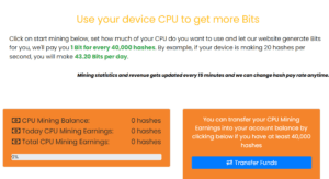 mining on the grabtc