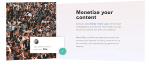 Minds.com monetize your content