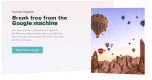 Minds.com connect your youtube channel