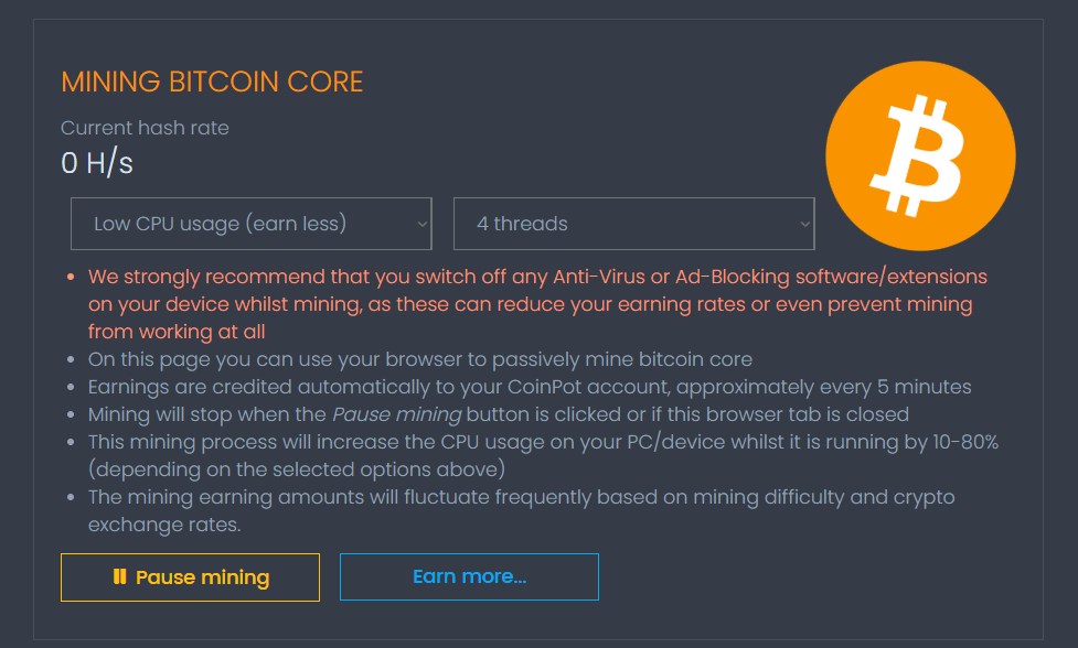 CoinPot: Mine and Combine Crypto