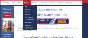 Tezzers: Drive Free Traffic to the Website dashboard
