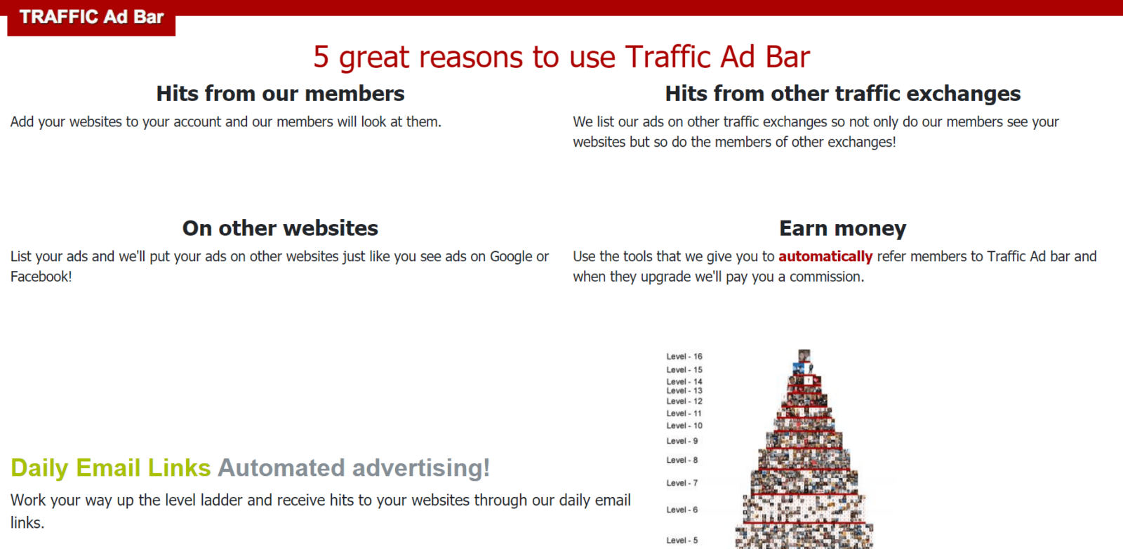 Traffic Ad Bar: Get Free Traffic to Your Page