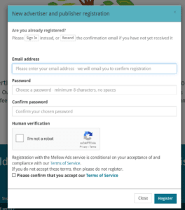 Free Organic Traffic from MellowAds sign up