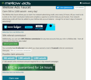 Free Organic Traffic from MellowAds bitcoin faucet