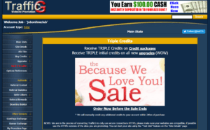 TrafficG: A Free Traffic Exchange