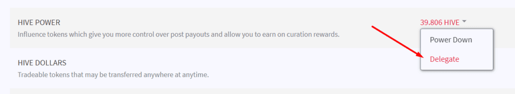 How to Delegate the Hive Power