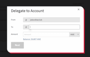 How to Delegate the Hive Power delegate account