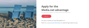 Apply for media.net advantages