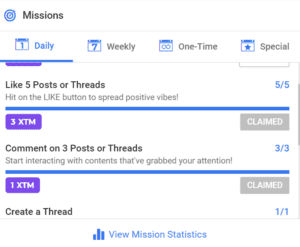 Torum: A Social Media That Pays Crypto complete missions