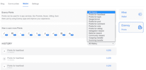 Ecency new features and transaction filter