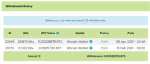 withdrawal history Proof from GraBTC