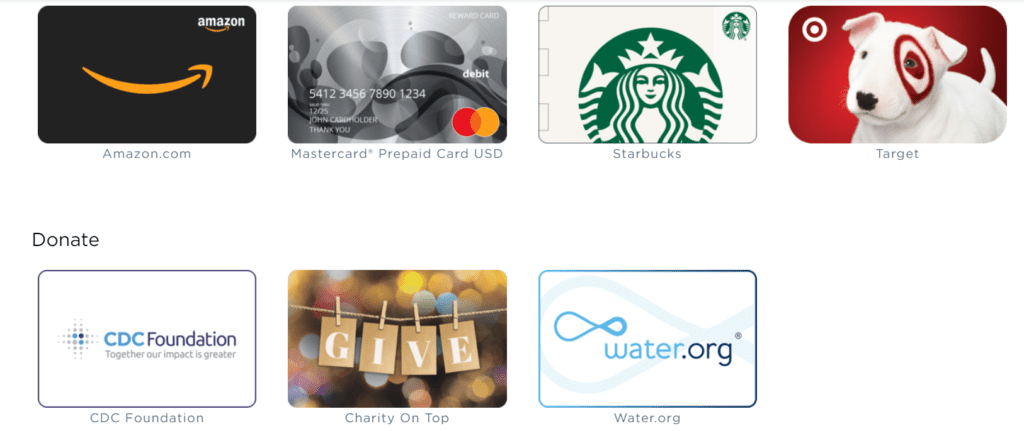gift cards to claim