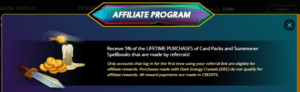 Splinterlands affiliate programme