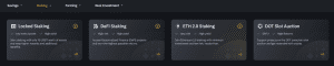 savings, bnb vault etc on binance